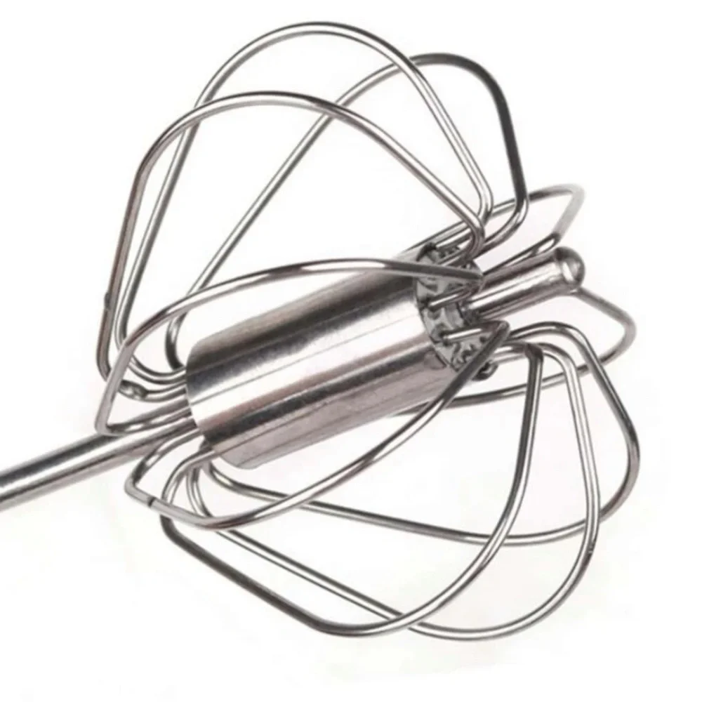 Stainless Steel Rotary Egg Beater 1 Pc